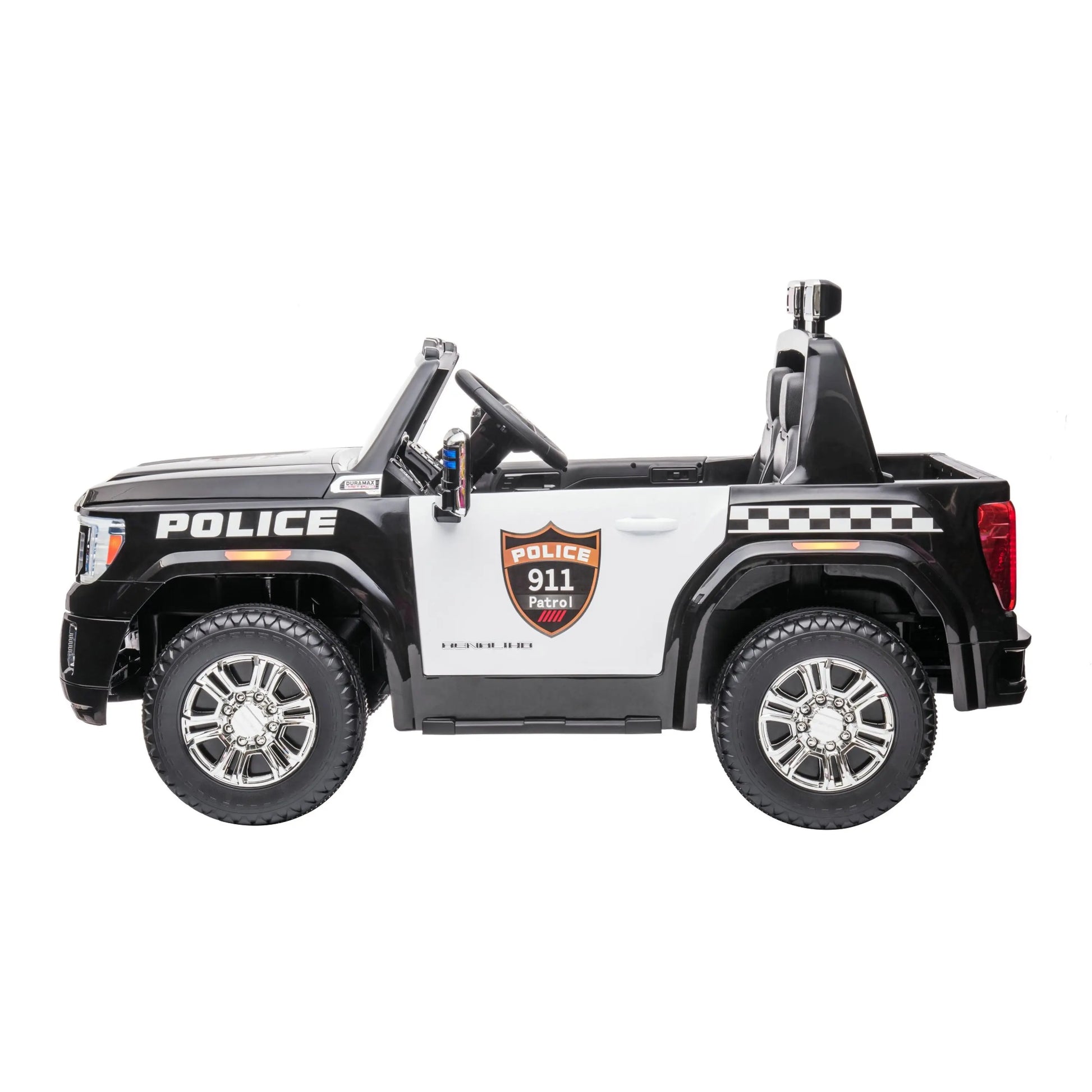 24V GMC Sierra Denali 2 Seater Police Ride-On Truck   Freddo Toys Canada