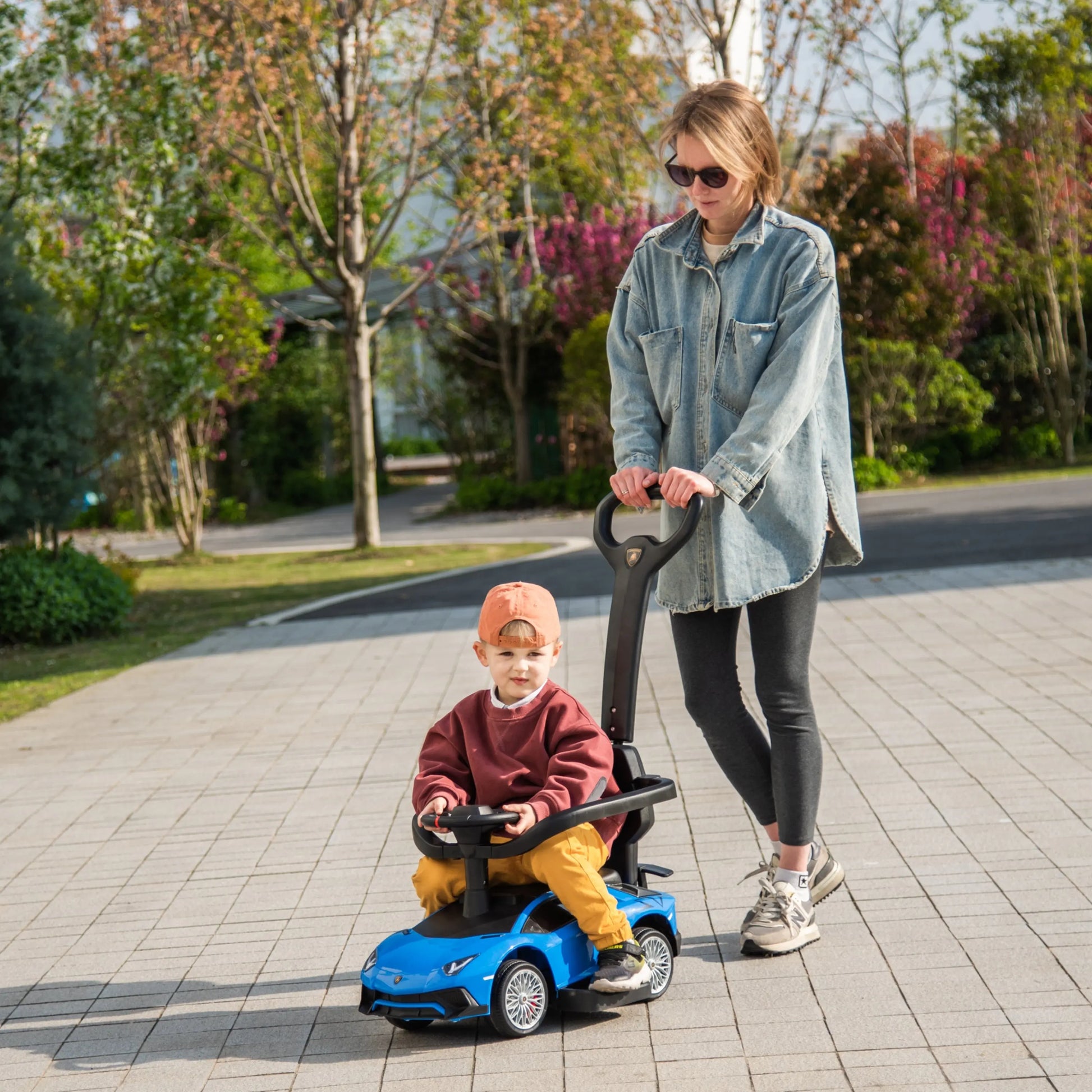 Lamborghini 3-in-1 Kids Push Ride On Toy Car   Freddo Toys Canada