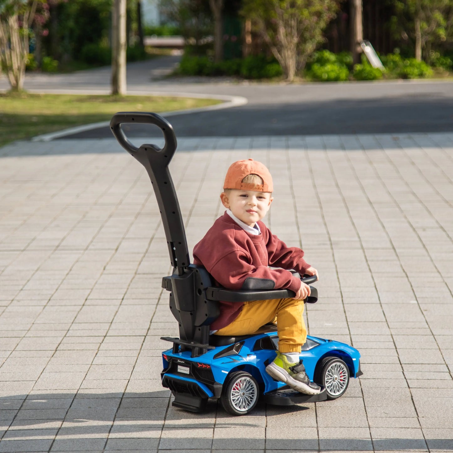 Lamborghini 3-in-1 Kids Push Ride On Toy Car   Freddo Toys Canada