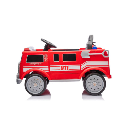 12V Freddo Fire Truck 1 Seater Ride on   Freddo Toys Canada