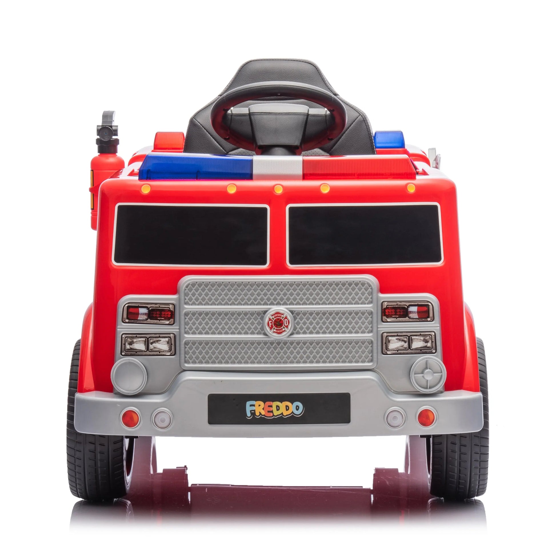 12V Freddo Fire Truck 1 Seater Ride on   Freddo Toys Canada