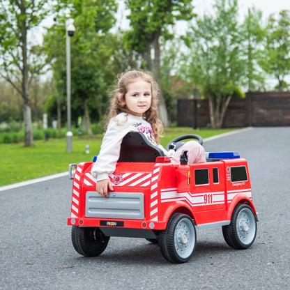 12V Freddo Fire Truck 1 Seater Ride on   Freddo Toys Canada